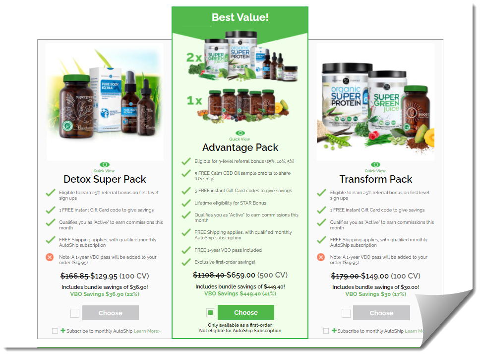 Visionary Business Owner Packs