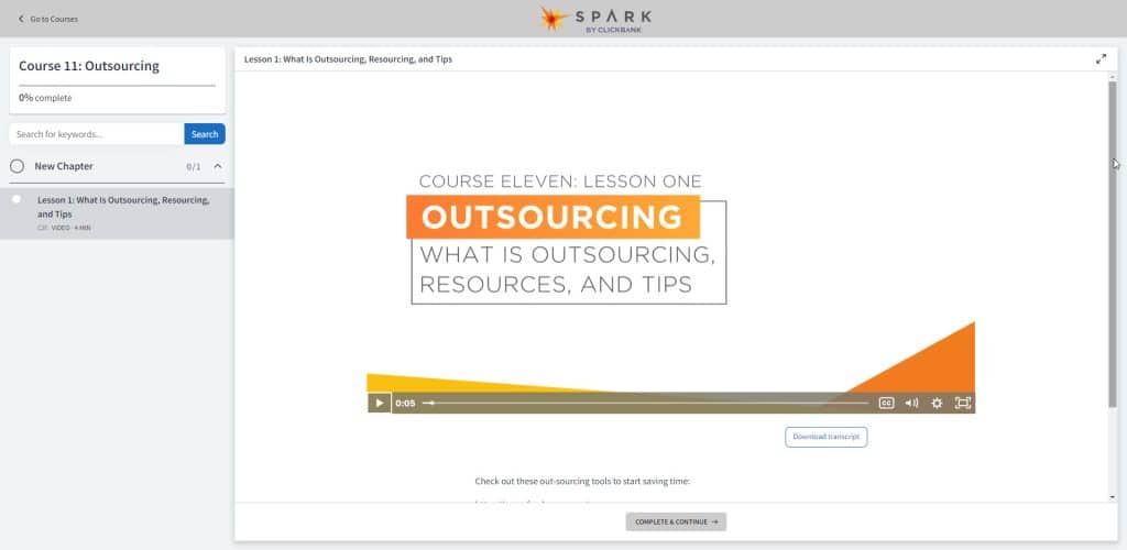 Course 11: Outsourcing