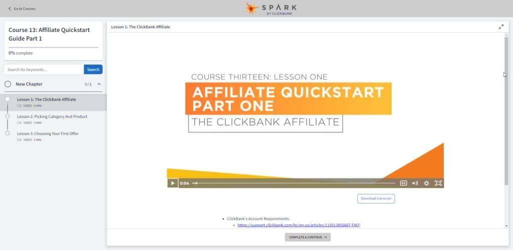 Course 13: Affiliate Quickstart Guide Part 1