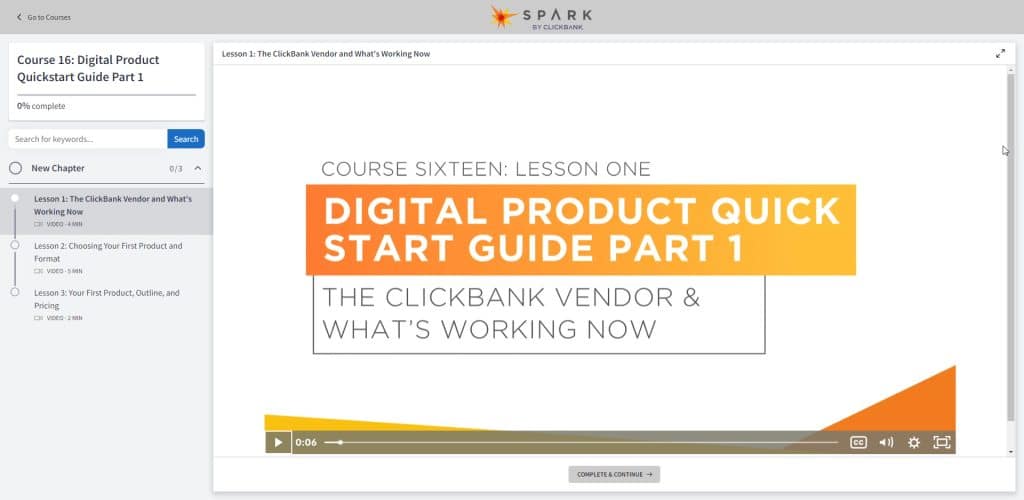 Course 16: Digital Product Quickstart Guide Part 1