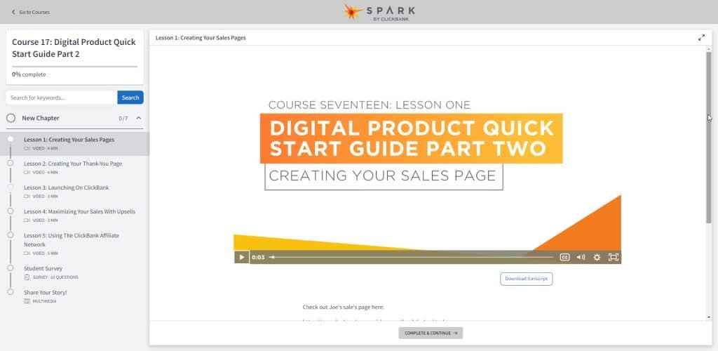 Course 17: Digital Product Quick Start Guide Part 2