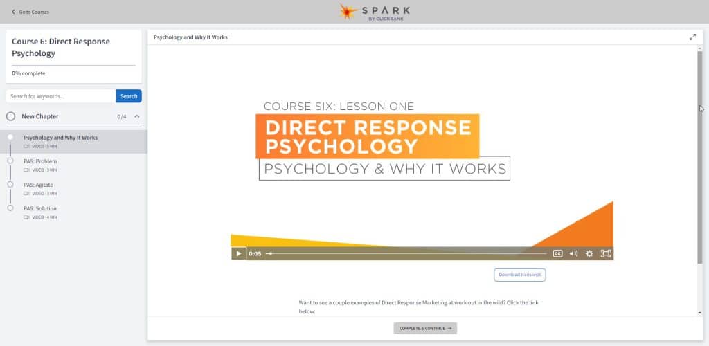 Course 6: Direct Response Psychology